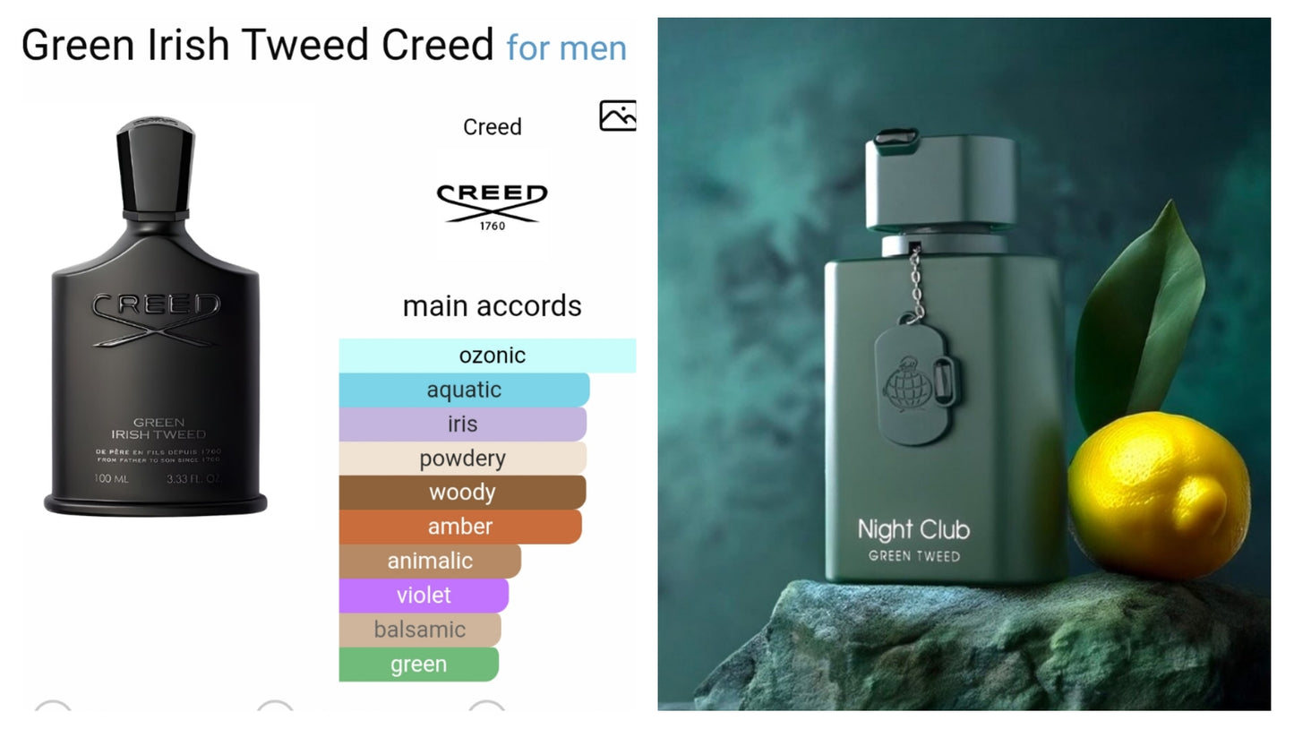 Night Club Green Tweed by Fragrance World