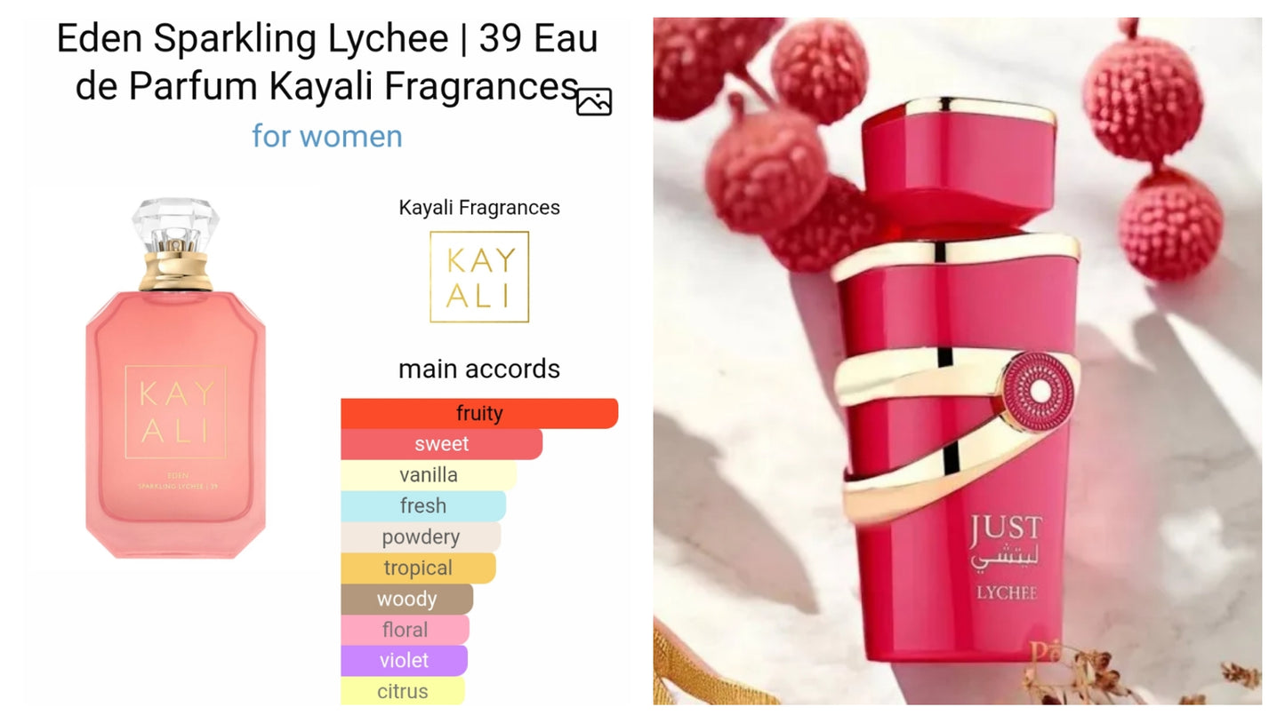 Just Lychee Eau de Parfum by Fragrance World 100ml